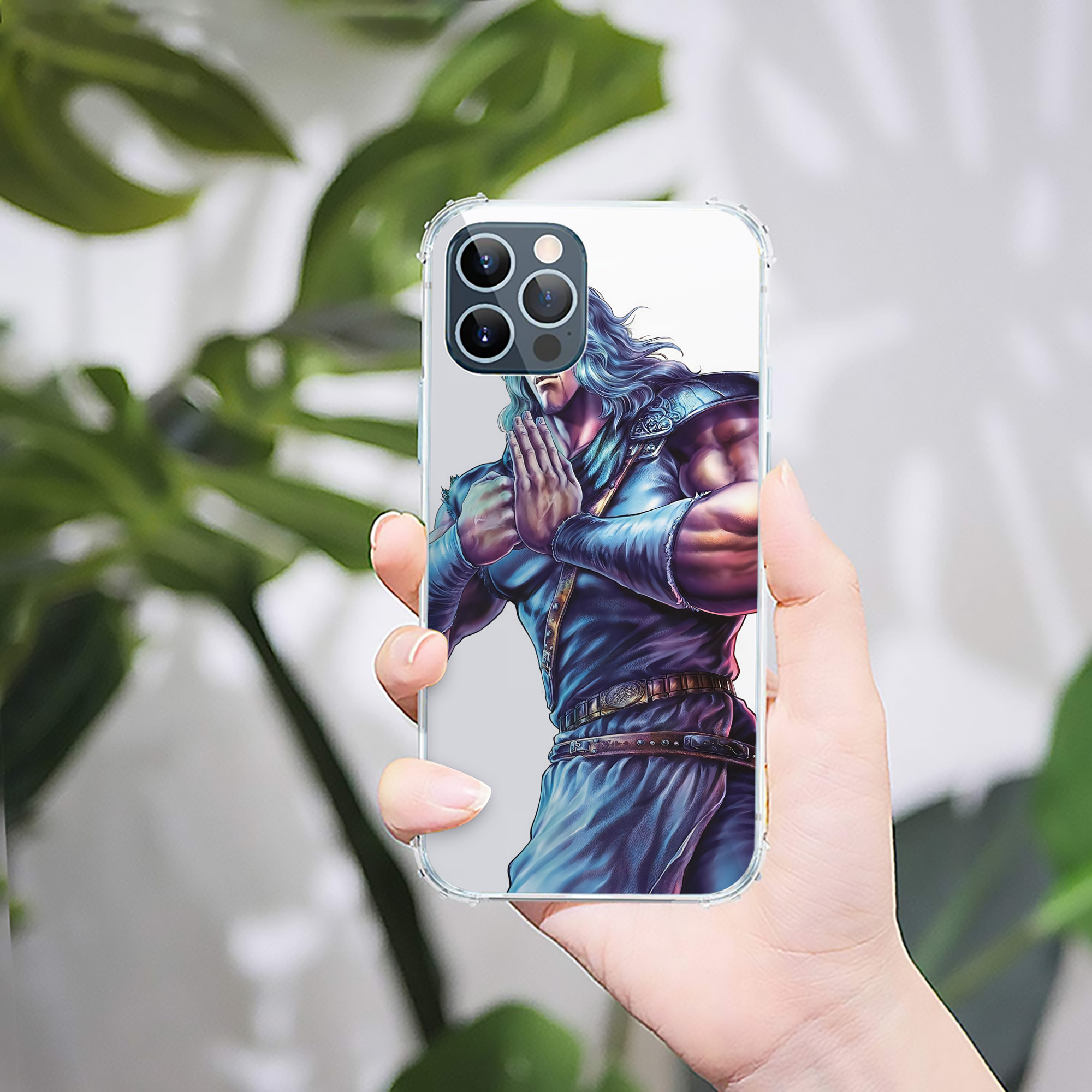 （画像用） 北斗の拳 Fist of the North Star 【iPhone 12シリーズ対応】透明スマホケース（クリアソフトケース）